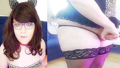 Amateur brunette gives a blowjob and enjoys a big dick