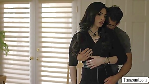 Trans babe with a thick ass gets fucked in a tight anal hole