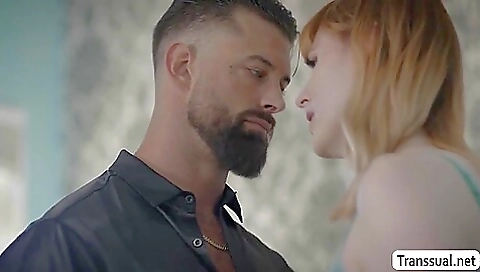 Sexy redhead tgirl with a sexy ass and a sexy body