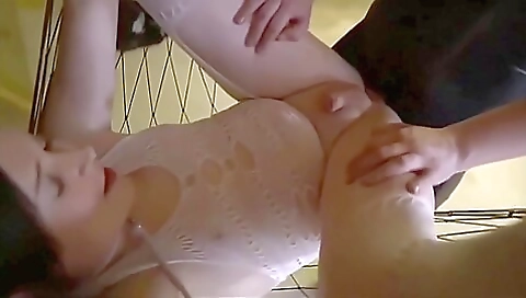 Two girls in stockings ride each other's ass and cum in their mouths