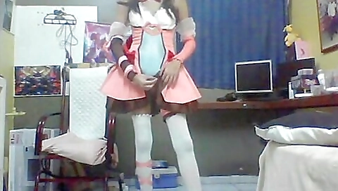 Sexy brunette teen wearing sexy lingerie and stockings